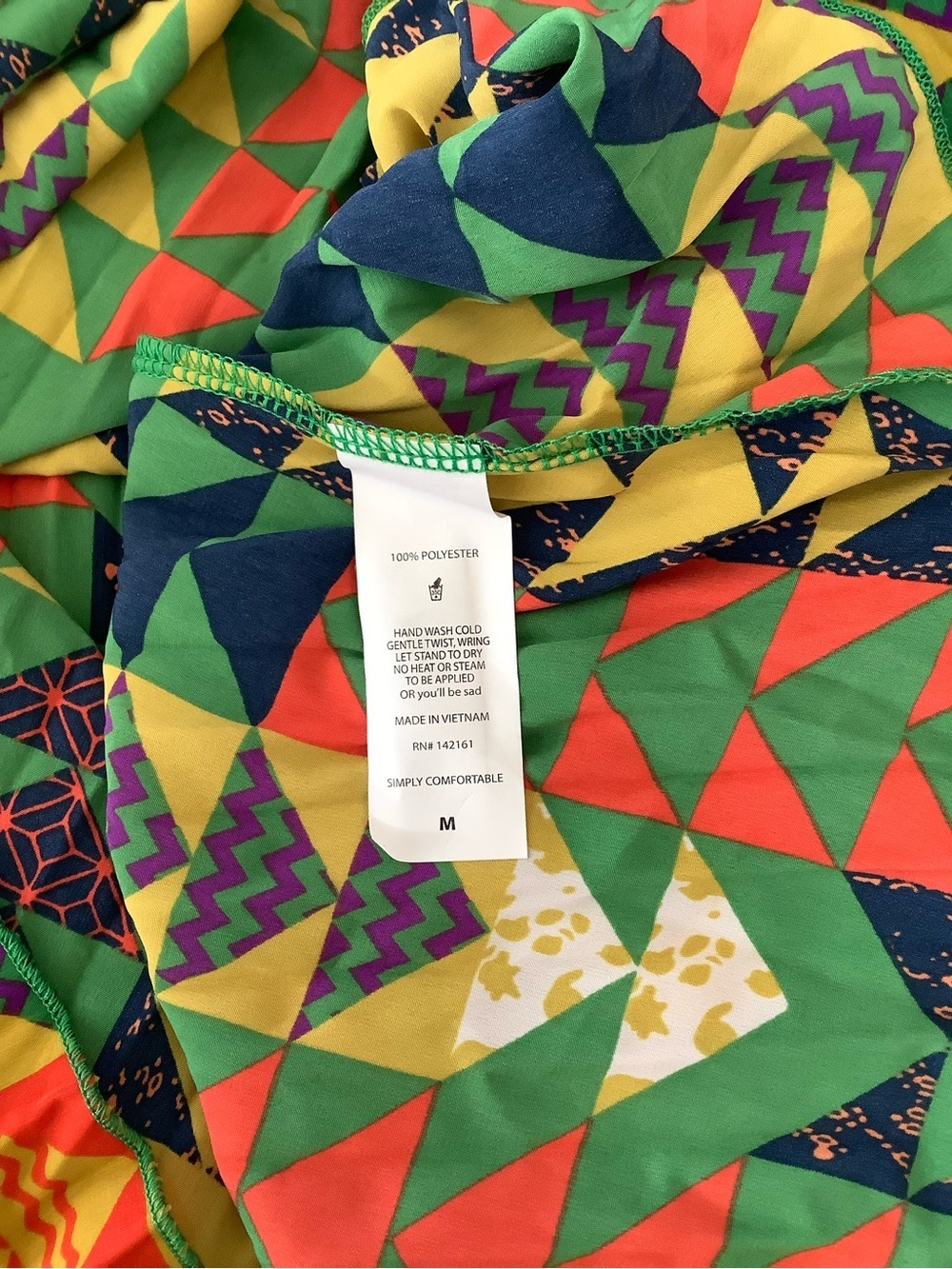 NWT LuLaRoe Jill Pleated Midi Skirt - Retro Geometric Print size M - Picture 7 of 7